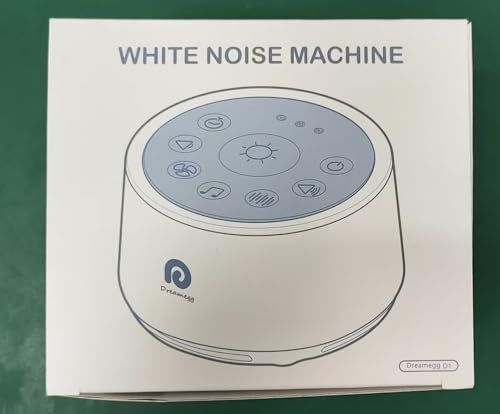 Dreamegg White Noise Machine, D1 Blue Sleep Sound Machine with Night Light for Baby Kid Adult, 24 Natural Sounds Therapy, Continuous or Timer, Sound Machine for Sleeping Nursery Travel Gift