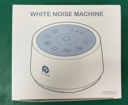 Dreamegg White Noise Machine, D1 Blue Sleep Sound Machine with Night Light for Baby Kid Adult, 24 Natural Sounds Therapy, Continuous or Timer, Sound Machine for Sleeping Nursery Travel Gift