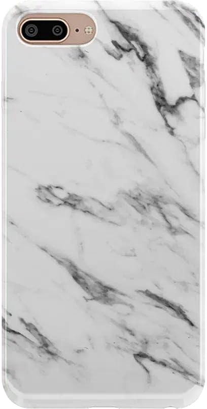Casely iPhone 6/7/8 Plus Case | Stepping Up | Geo Rose Gold Marble | Classic Ultra Slim Design