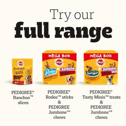 Pedigree Schmackos Dog Treats Meat Variety 110 Stick, Transparent, 790 g (Pack of 1)
