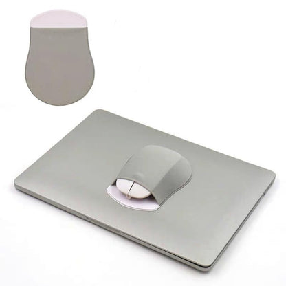 AIQIBAO Reusable Adhesive Universal Stick-On Holder, Travel Pocket Pouch for Laptop, Wireless Mouse Holder (Gray)