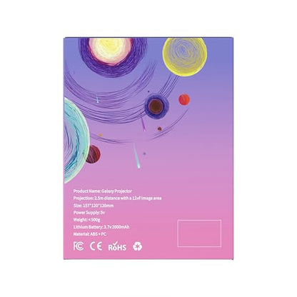 POCOCO Galaxy Projector, Star Projector Night Light, Home Planetarium for Children and Adults; in Bedrooms, Interiors; for Decoration, Sleep Aid and Relaxation - with 2 Discs