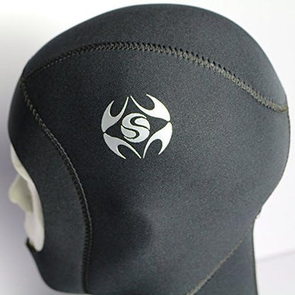 Dizokizo Diving Scuba Hood 3mm Thermal Neoprene Wetsuit Hood for Men Women Wetsuit Hat Cap for Kayaking Snorkeling Sailing Water Sports with Flow Vent (M)