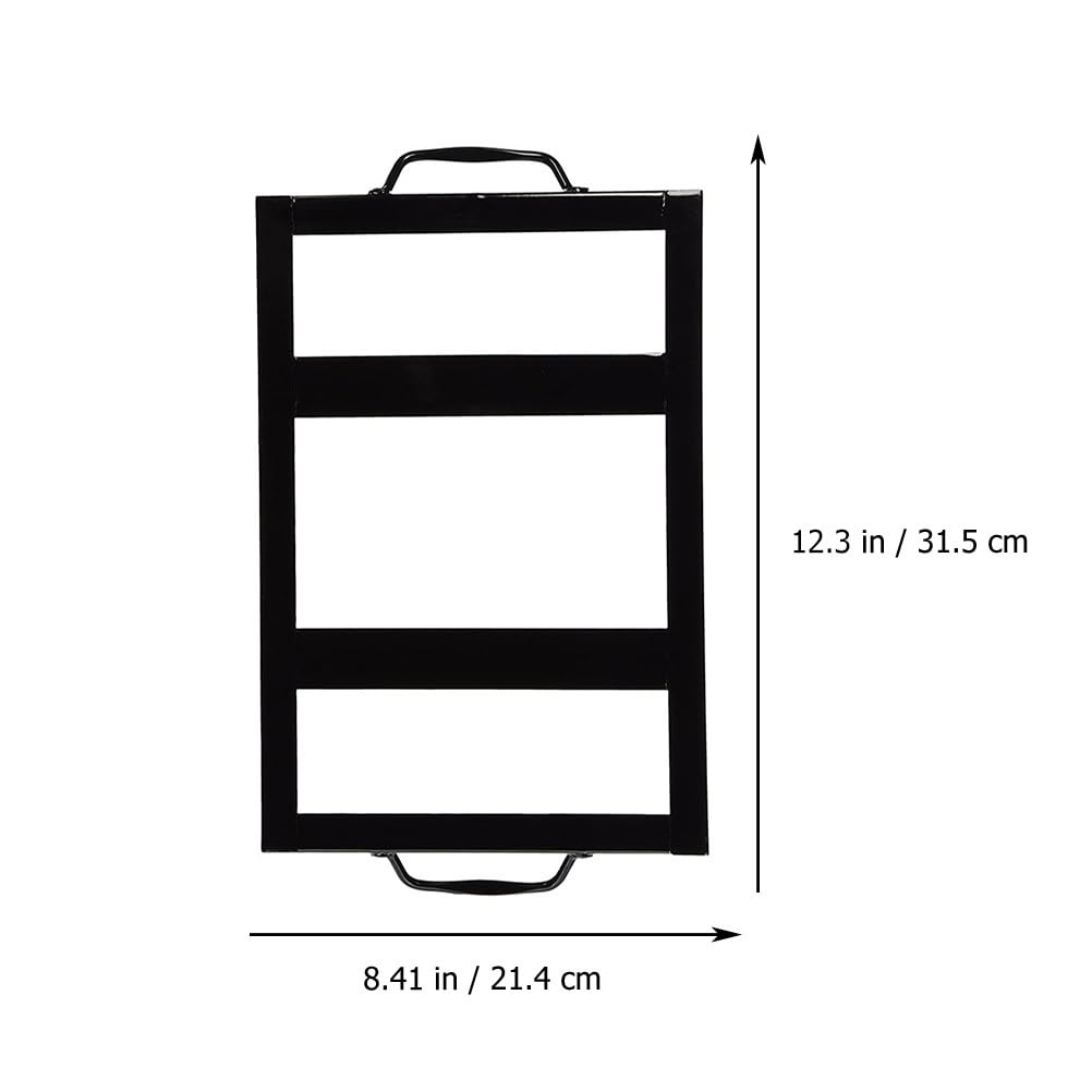 Yardwe Salt Block Holder Rack 12.40X8.42In Stainless Steel Salt Plate Stand for Grilling Barbecue Cooking Accessories Outdoor Picnic Use