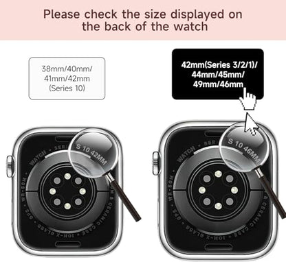 baklon Pack 2 Metal Strap Compatible with Apple Watch Strap 42/44/45/46/49mm, Stainless Steel Replacement Wristband Compatible with iWatch Series Ultra/Ultra2/SE2/SE/10 9 8 7 6 5 4 3 2 1,Black