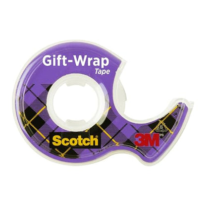 Scotch Gift Wrap Tape, Invisible, 3/4 in. x 600 in., 2 Tape Rolls with Dispensers