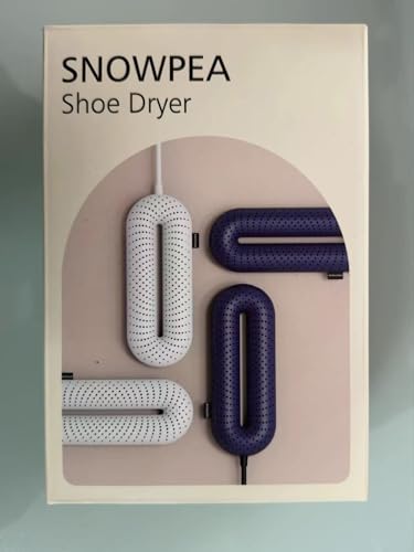 Snowpea Electric Shoe Dryer, Ski Boots Dryer, Shoe & Boot Warmer to Dry Sweaty Shoes & Eliminate Bad Odor, 3/6/9 Hours Timed Auto Self Off (Standard UK Plug)