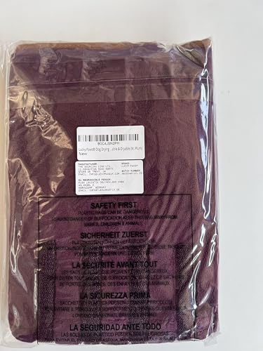 Lucky Paws® UK Dog Drying Coat - Luxurious Double Layer Dog Towel Robe - Dry Your Dogs in Minutes - Ultra Absorbent Drying Robe & Super Soft Dressing Gown (M, Plum)