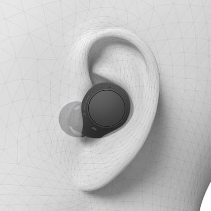 Sony WF-C510 Truly Wireless Earbuds – Small, Light, Bluetooth In Ear Headphones with Multipoint Connection, Ambient Sound, IPX4 Rating, Spotify Tap, Quick Charge, 22 HR Battery, iOS & Android - Black