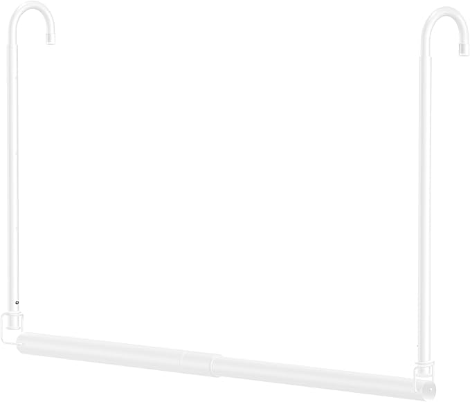 Hanging Closet Rod Adjustable Width Height Closet Rod