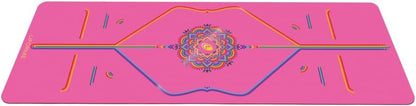 Liforme Travel Yoga mat – Patented Alignment System, Warrior-Like Grip, Non-Slip, Eco-Friendly, Ultra-Lightweight and Sweat Resistant, Made with Natural Rubber