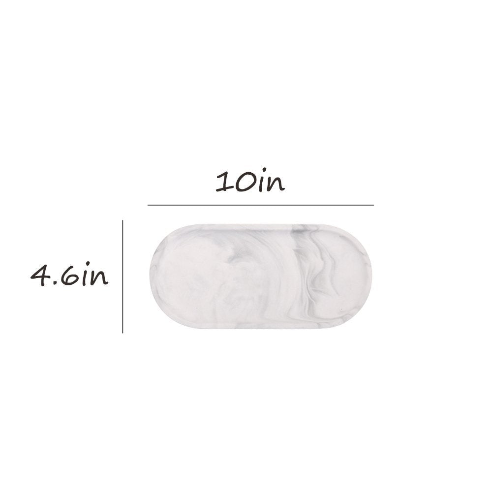 CHOOLD Chic Ceramic Marble Style Oval Dessert Plate Cake Plate Jewelry Dish Ring Dish Cosmetics Organizer Fruit Dish Home Decor Wedding Gift