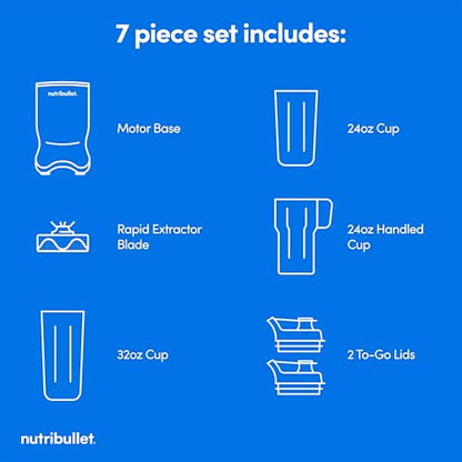 nutribullet Ultra Personal Blender NB50500, 32 oz, Gray