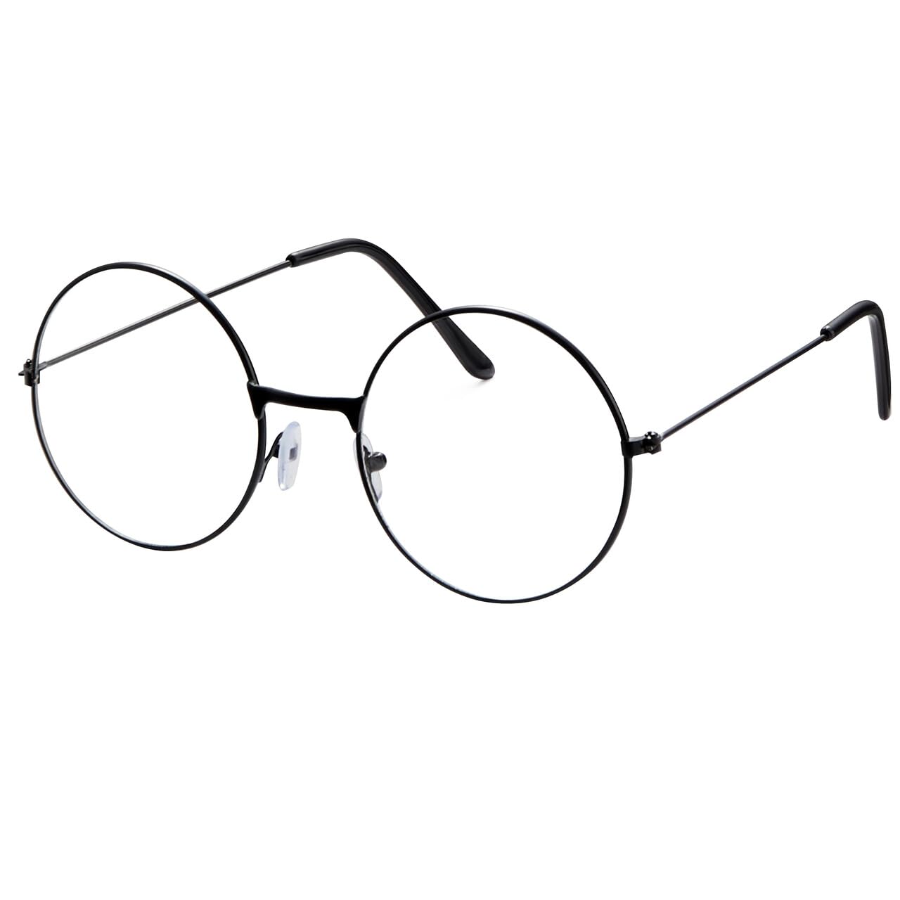 Spooktacular Creations Halloween Wizard Glasses, Old Men Round Wire Costume Glasses Accessory for Men Women Halloween Dress Up, Halloween Costume Prop