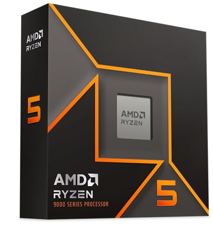 AMD Ryzensets 5 9600X Processor (radeon graphics included, 6 Cores/12 Threads, 65W TDP, Socket AM5, Cache 38MB, up to 5.4 GHz max boost Frequency, no cooler)