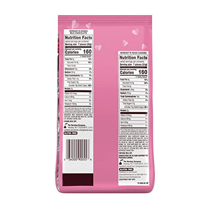 HERSHEY'S HUGS & KISSES Assorted Flavored, Valentine's Day Candy Bag, 23.5 oz