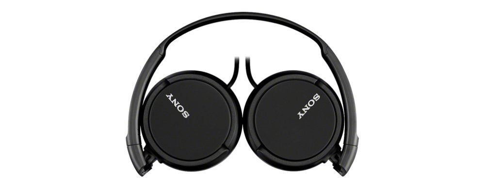 Sony MDR-ZX110 Wired Overhead Headphones, Neodymium Dynamic Drivers, Swivel Fold Design - Black