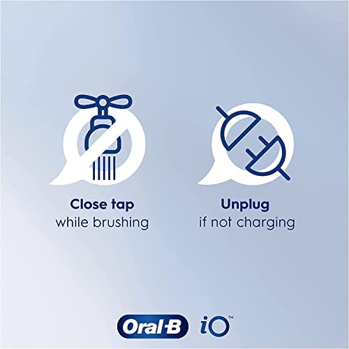 Oral-B iO6 Electric Toothbrushes For Adults, 1 Toothbrush Head, 5 Modes with Teeth Whitening, UK 2 Pin Plug, Black Lava, Travel Case Colour May Vary