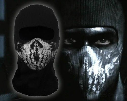 Surprise Mask Skull for Ghost Motorcycle Mask Face Mask Black