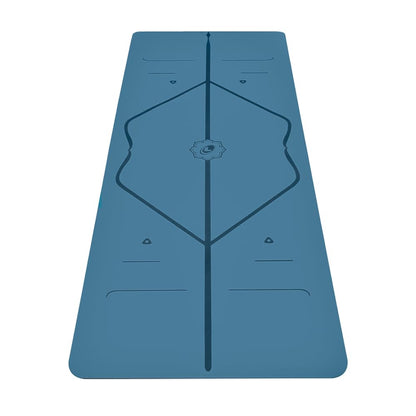 Liforme Travel Yoga mat – Patented Alignment System, Warrior-Like Grip, Non-Slip, Eco-Friendly, Ultra-Lightweight and Sweat Resistant, Made with Natural Rubber