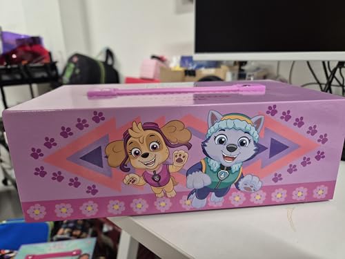 Paw Patrol Art Set Kids Colouring Pencils Felt Tip Pens Crayons Paints Stationery Crafts Boys Girls Art Supplies Preschool Travel 40 Plus Pcs Gift Set (Pink)