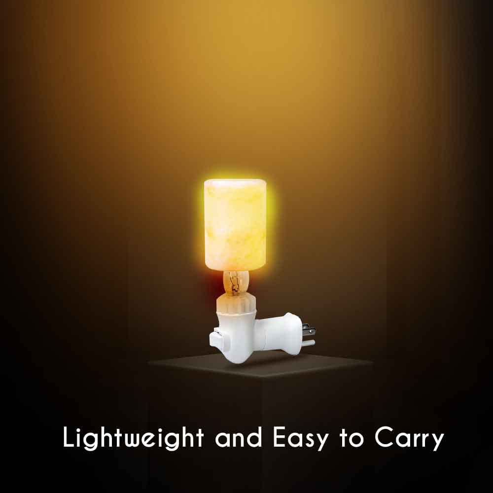 Pride of India Pink Salt Crystal Light | Cylinder Shape | Natural Salt Crystal Light | Hand-Carved Rock Salt Lamp | Himalayan Salt Lamp Cover | Ideal Pink Salt Night Light for Home Décor