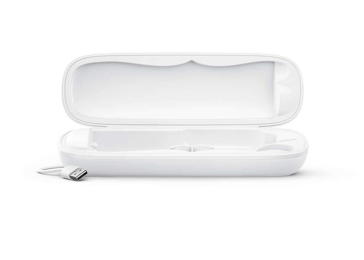 Philips Sonicare FlexCare Whitening Edition Rechargeable Toothbrush Premium 2-Pack Bundle HX6964/77 (2 FlexCare Handles, 2 DiamondClean & 2 Plaque Control Brush Heads, 2 USB Charging Travel Cases)