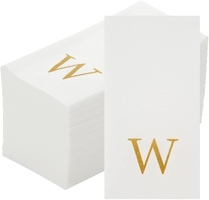 Luxenap 15.8 X 7.9 Inch Linen-Feel Guest Towels, 2000 Lettered Hand Towels