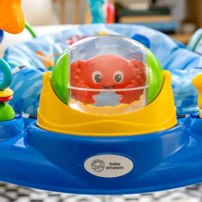 Baby Einstein, Neptune's Ocean Discovery Activity Jumper & Bouncer, Play Centre with Removable Toys, Introduces Numbers and Colours, Languages, 4 Adjustable Heights, 360° Rotation, Ages 6 Months+