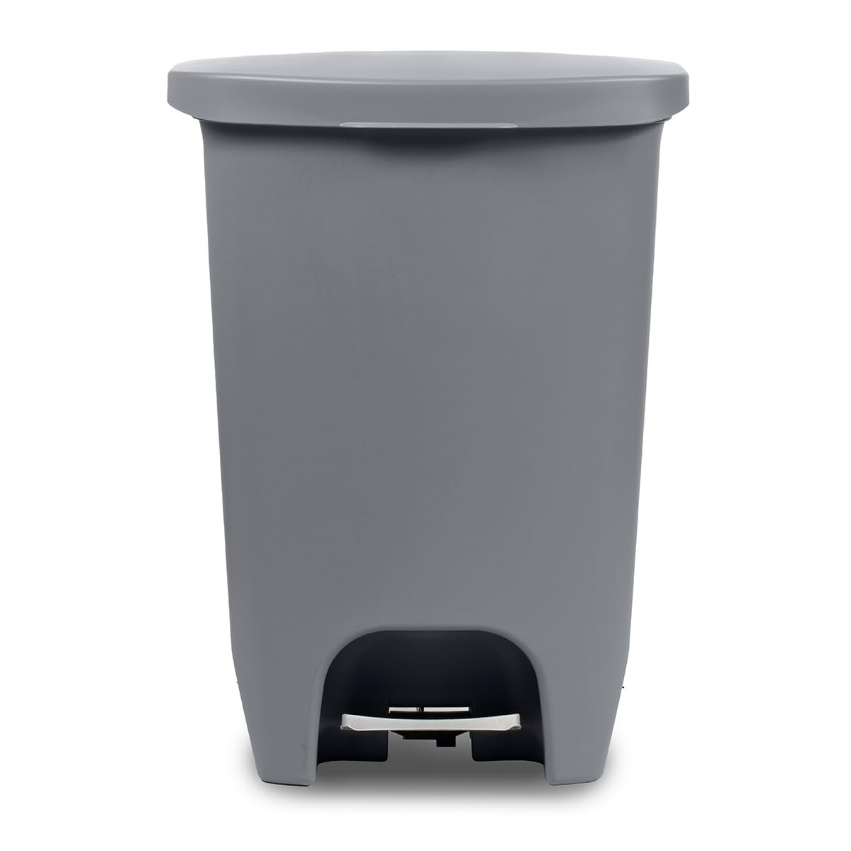 Glad Premium 20 Gallon Trash Can - Plastic Kitchen Waste Bin with Odor Protection of Lid, Stainless Steel Step On Foot Pedal and Garbage Bag Rings, Black