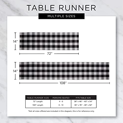 DII Farmhouse Braided Stripe Table Runner Collection, 15x108 (15x113, Fringe Included), Dark Green