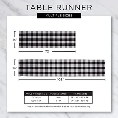 DII Farmhouse Braided Stripe Table Runner Collection, 15x108 (15x113, Fringe Included), Dark Green
