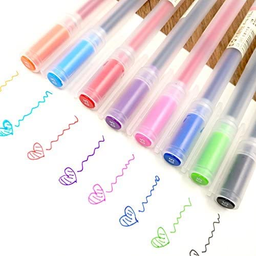 XSG Premium Gel Ink Pen Fine Point Pens Ballpoint Pen 0.5mm for Japanese Office School Stationery Supply 12 Packs