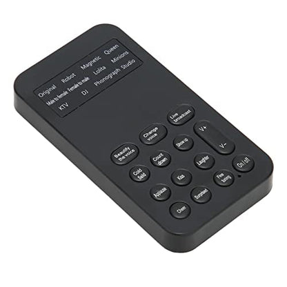 Handheld Ghostface Voice Changer Voice Changer Device, ABS Material Voice Changer with 8 Sound Effects for Phone Calling, Gaming - Black