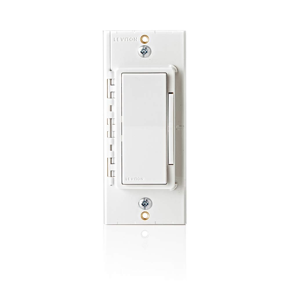Leviton Decora Smart Switch, Wi-Fi 2nd Gen, Neutral Wire Required, Works with Matter, My Leviton, Alexa, Google Assistant, Apple Home/Siri & Wired or Wire-Free 3-Way, D215S-1RW, White
