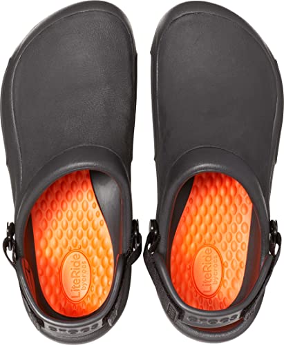 Crocs Unisex Clogs, Black, 7 UK Men/ 8 UK Women