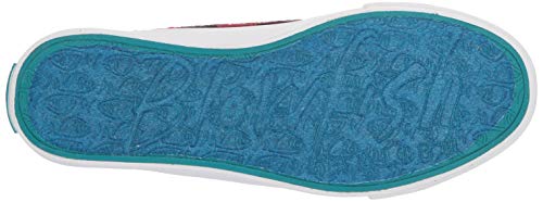 Blowfish Malibu Women's Play Slip On Sneaker, Red Buffalo Plaid