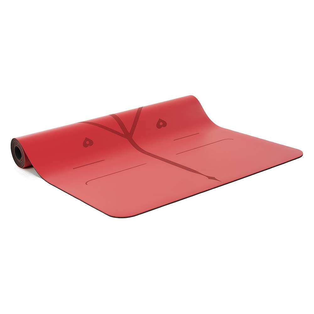 Liforme Travel Yoga mat – Patented Alignment System, Warrior-Like Grip, Non-Slip, Eco-Friendly, Ultra-Lightweight and Sweat Resistant, Made with Natural Rubber