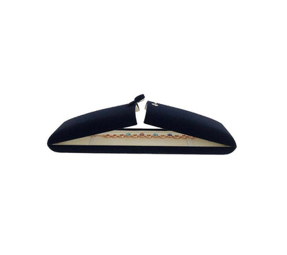 Svea Display Premium Grade Jewelry Gift Box for Bracelet Necklace Navy Blue Velvet Present Modern Elegant Store Gallery Present (Jewelry is not included)