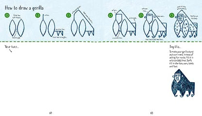 Step-by-Step Drawing Animals: A Simple and Easy Drawing Book for Kids featuring Animals Including Gorillas, Meercats, Llamas and More!