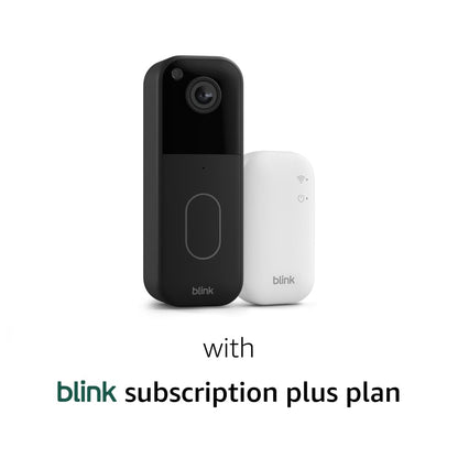 Blink Video Doorbell (newest model) – Head-to-toe HD view, two-year battery life, and simple setup. Required Sync Module not included – Add-On (Black)