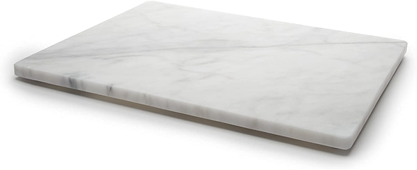 Home Basics Multi-Purpose Pastry Marble Tray Cutting Board Slab With Non-Slip Feet For Stability & Scratch Protection For Countertop. Easy To Clean,Trivet (8x12) and Handmade Marble Soapstone Incense
