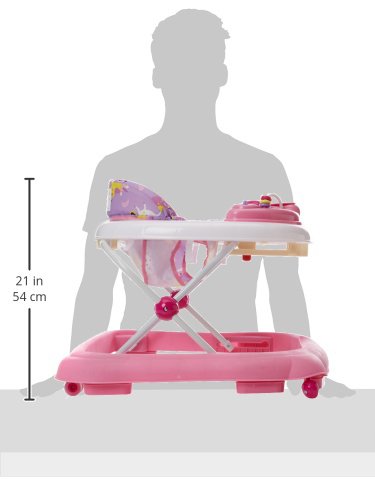 Red Kite Baby Go Round Jive Electronic Walker with Interactive Musical Play Tray - Rose & Ivy