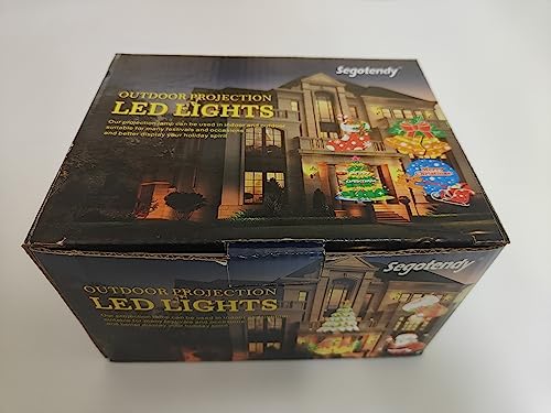 Segotendy Halloween Projector Lights Outdoor, Year Round 10 Theme 16 Slides, Waterproof Christmas Projector Lights with Remote Control Timer for Valentine Easter Birthday Party Halloween Decorations