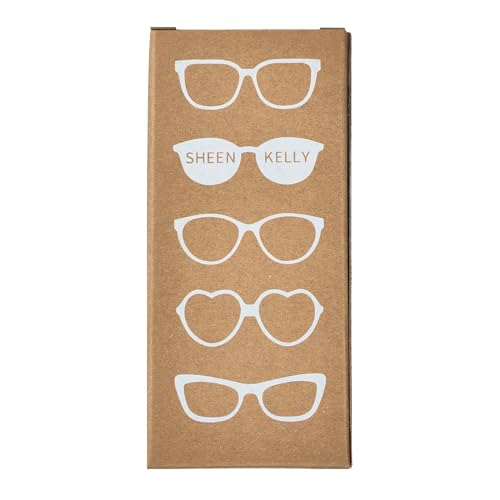 SHEEN KELLY Retro Thick Rectangle Chunky Sunglasses Women Men Trendy Square Black Shades Tortie Frame Fashion 90s Glasses