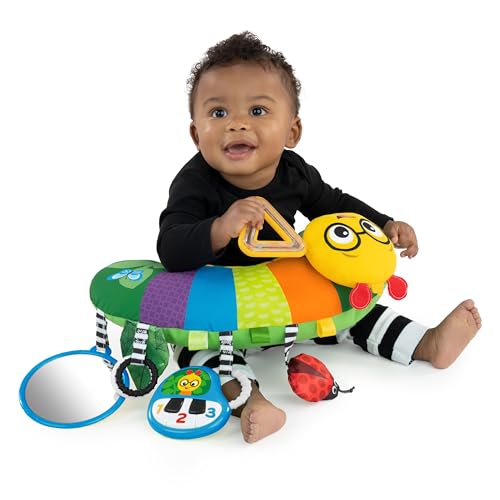 Baby Einstein, Cal-a-Pillow, Tummy Time Activity Pillow, Multisensory, Cal The Caterpillar, Ages 0+ Months