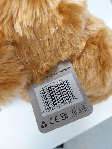 Zappi Co Ultra Soft Mammoth Plush Toy (23 cm Length) - 100% Recycled, Eco-Friendly, Newborn Gift, Realistic Lifelike
