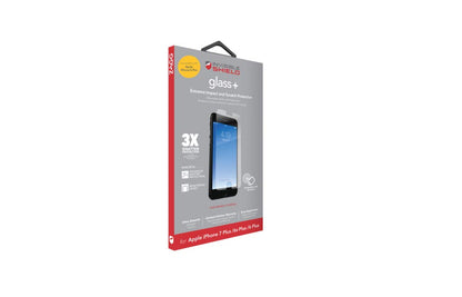 ZAGG Glass+ Screen Protector for iPhone 16e/ 14/13/ 13 Pro - 3X Shatter Protection, High Scratch Resistance, Oil-Resistant, Reinforced Edges, InvisibleShield, Easy Install