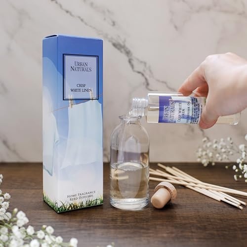 Urban Naturals Balsam Forest Reed Diffuser Oil Set - Real Juniper and Pine Cones – Fragrance Notes of Fraser Fir, Evergreen, Pine, Woodsy Cedar and Sandalwood – Vegan 3.75 Ounces – Made in The USA