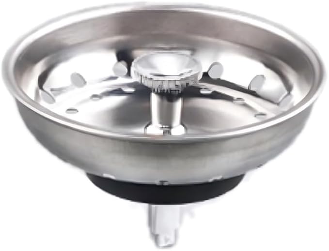 Kitchen Sink Strainer Basket, Stainless Steel, 3-1/2 Inch Drain Stopper Combo